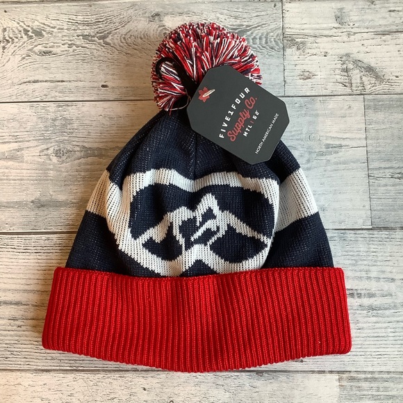 514 SUPPLY CO Men’s Goggle Pom Beanie - Picture 1 of 2